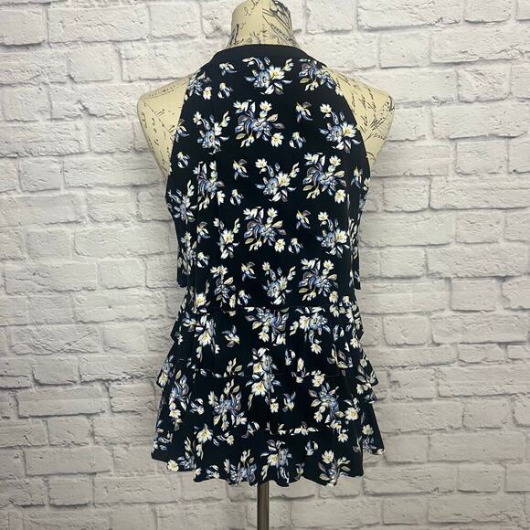 White House Black Market Floral Tank Blouse Women Size Small - Picture 4 of 7
